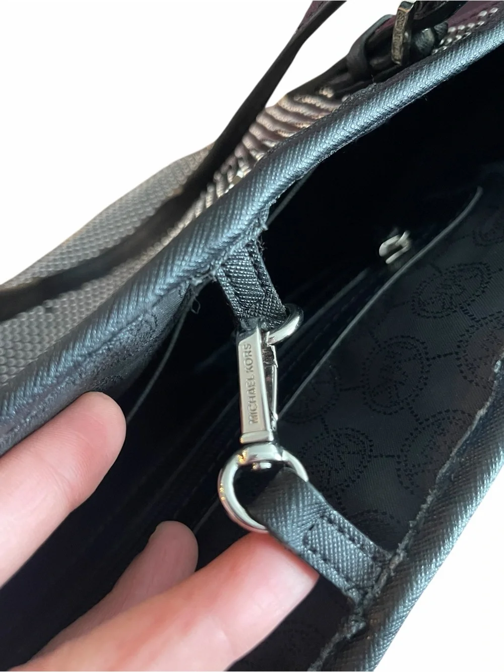 Michael Kors Black Studed Jet Set Travel Tote Bag